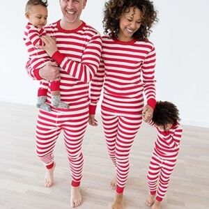 NEW Adult XS Hanna Andersson red/white striped pajama set